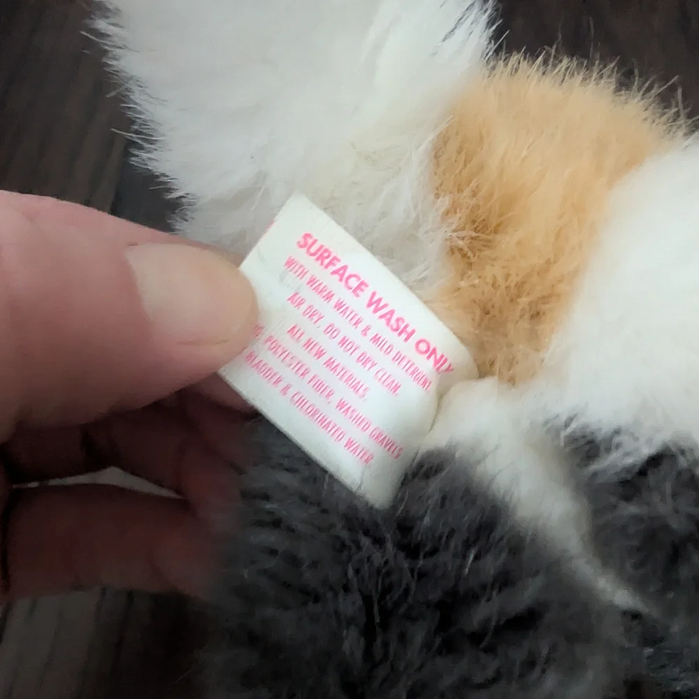 Kitty Kitty BABY Kittens 1995 Cute Plush Calico Cat Kitten Small Stuffed Animal - Picture 8 of 8